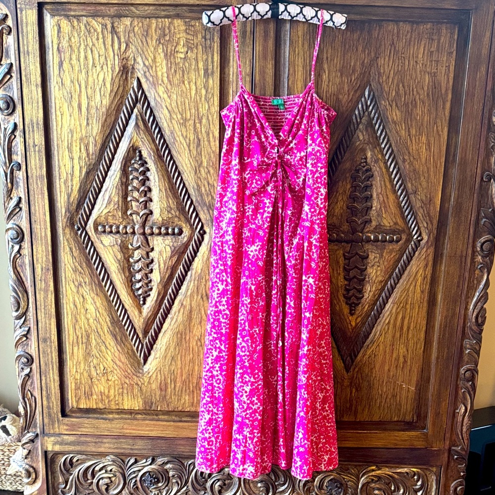 J. Crew Pink and White Floral Maxi Dress